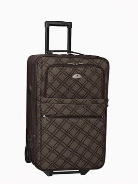 American Flyer Pemberly Buckles Piece Luggage Classic Brown- Travel